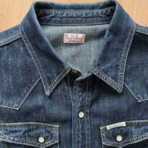 The Flat Head Denim Western Shirt – F-DS001 Size M - Picture 4 of 7